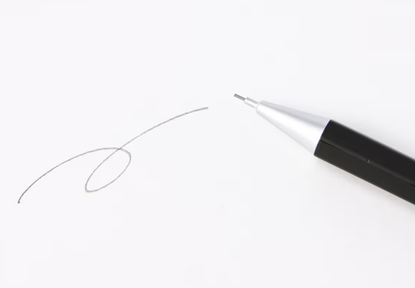 MUJI Hexagonal black natural wood Mechanical Pencil 0.5mm made in Japan