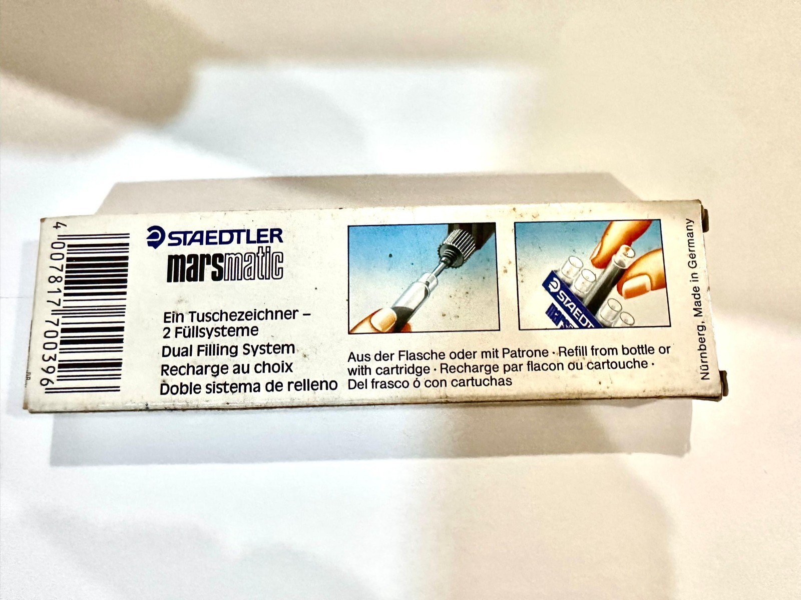STAEDTLER Marsmatic 700 Technical Pen 0.1mm Vintage Germany w/ Box FREE SHIPPING