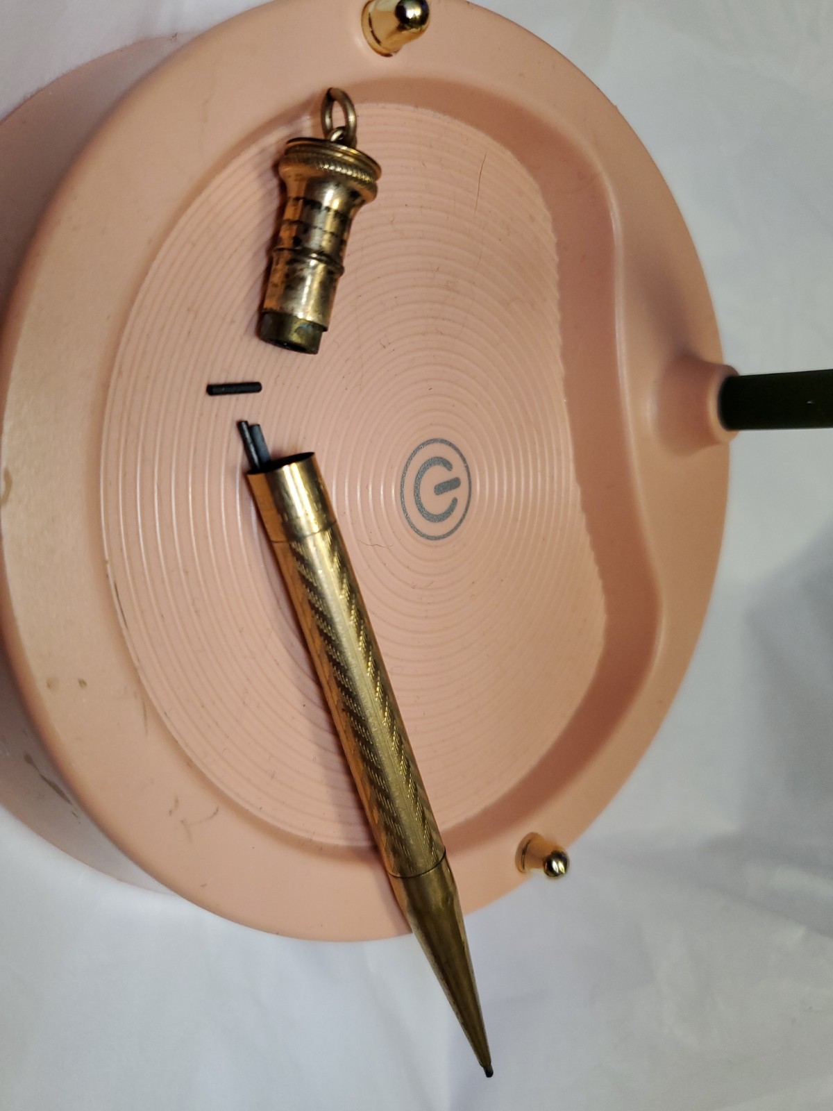 Vintage HUTCHEON 1920’s Twist Mechanical Pencil Gold-Filled with Lead and Loop