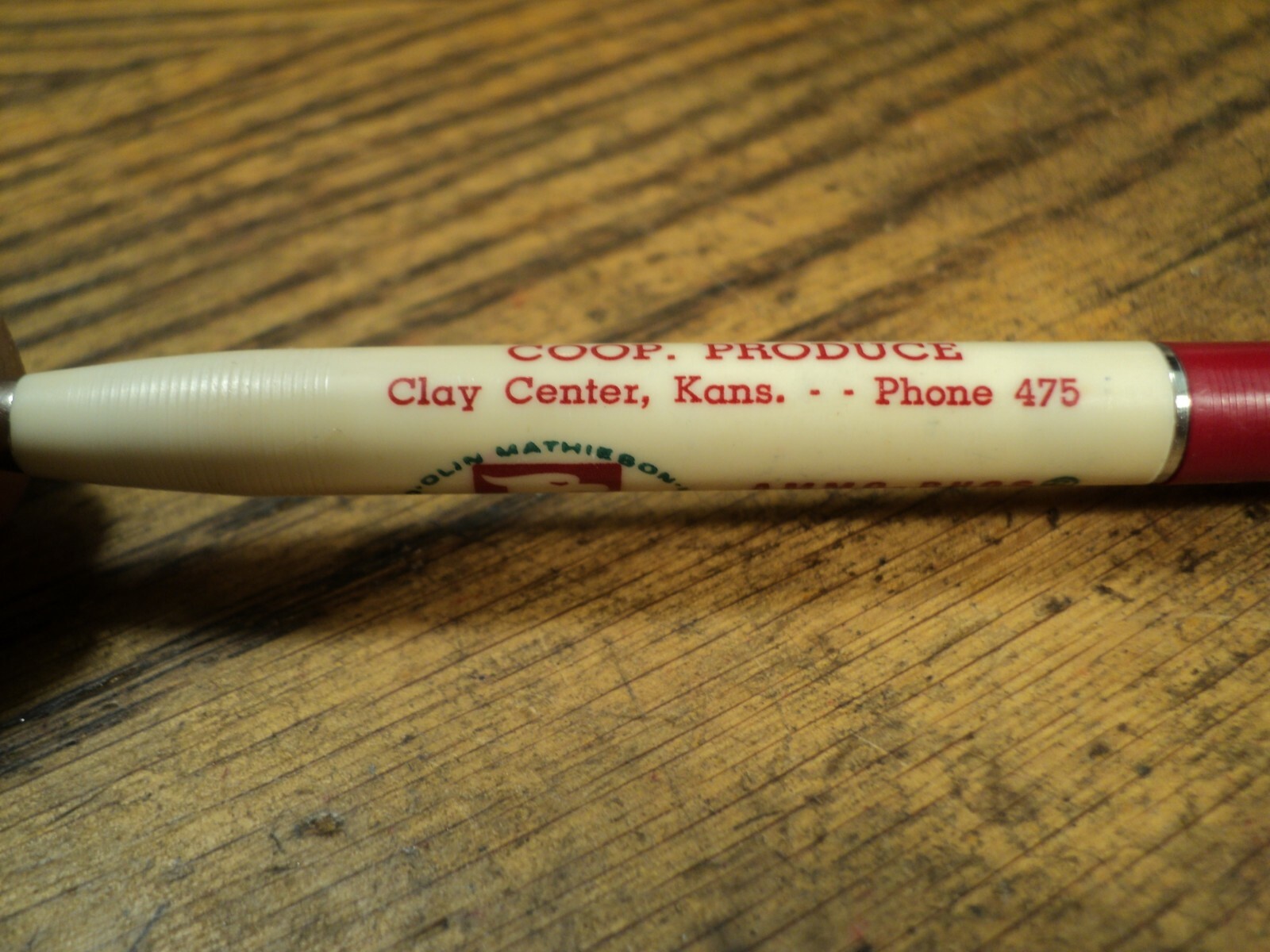 Vintage Short Vernon Mechanical Pencil Mathieson Farmers Union Clay Center KS
