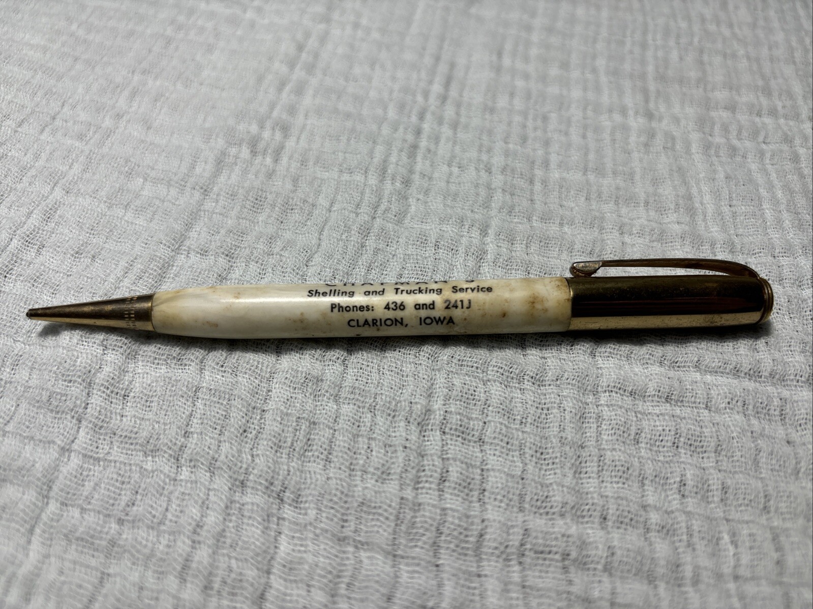 Vintage Chapmans Corn Shelling & Trucking Service Mechanical Pencil Clarion IA