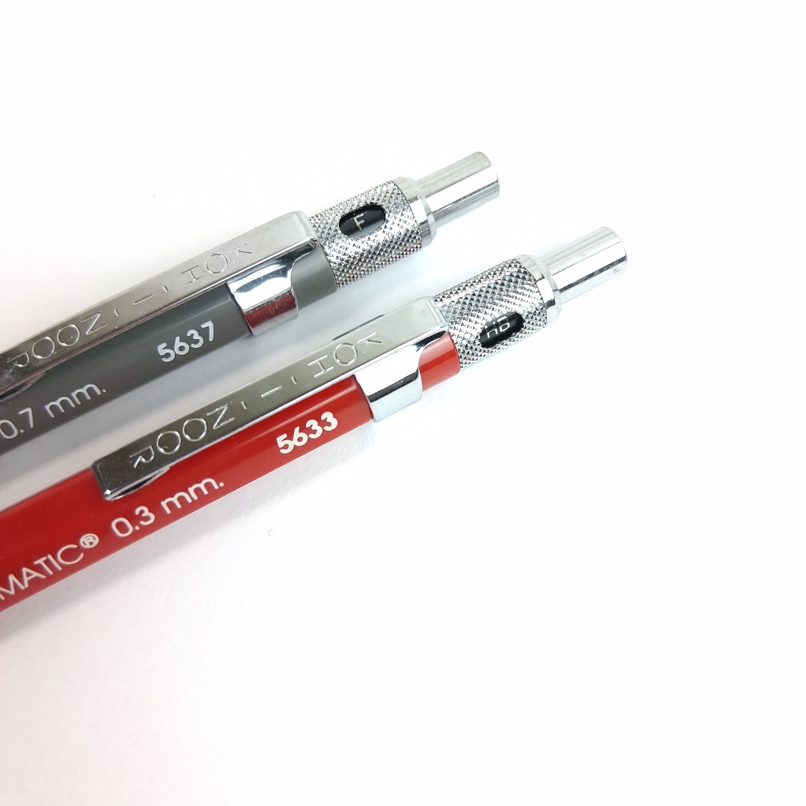 Set Of 2 Koh-I-Noor Rapidomatic 0.7mm 5637 & 0.3mm 5633 Mechanical Pencils