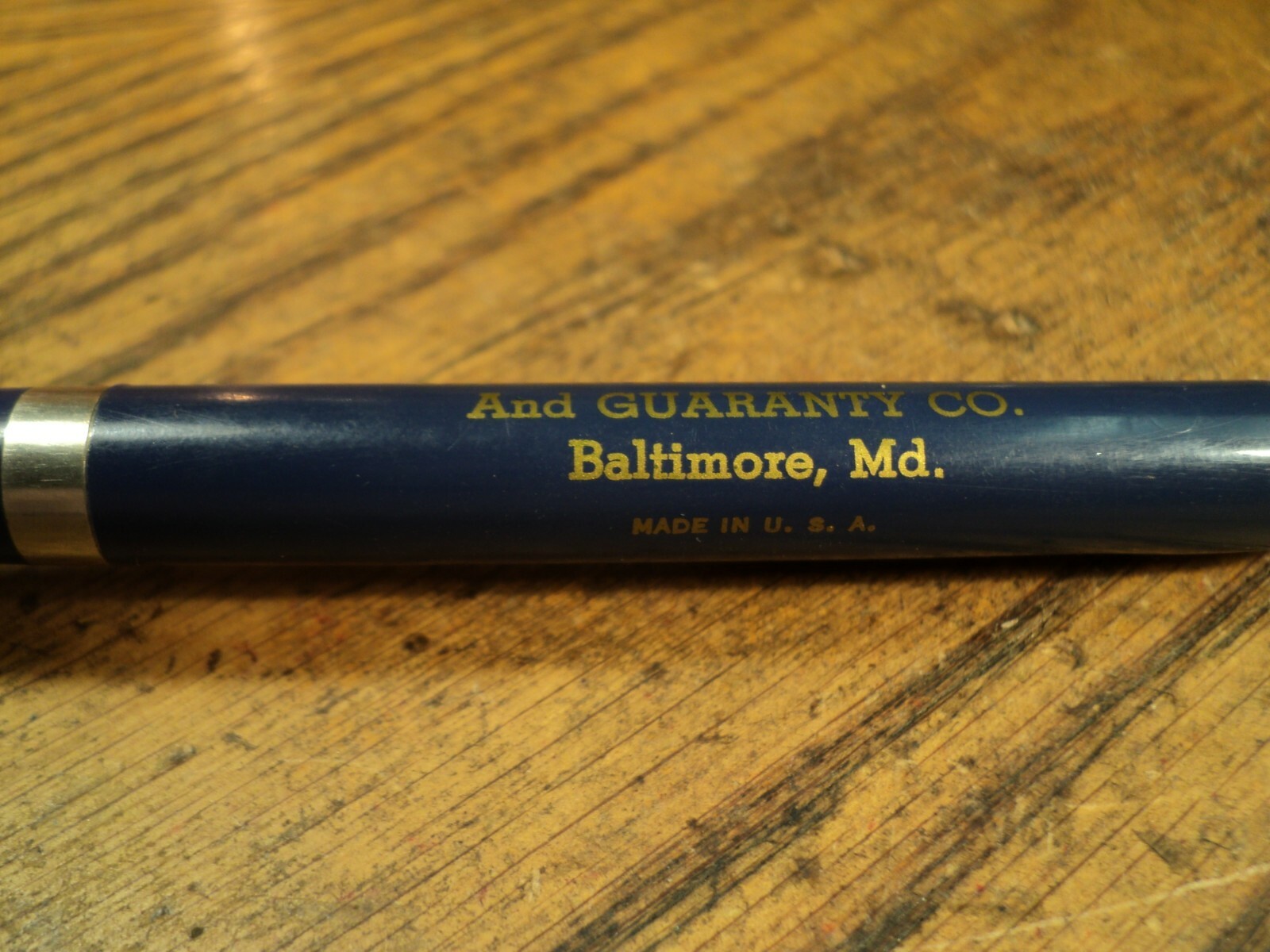 Vintage Mechanical Pencil United States Fidelity & Guaranty Co Baltimore MD