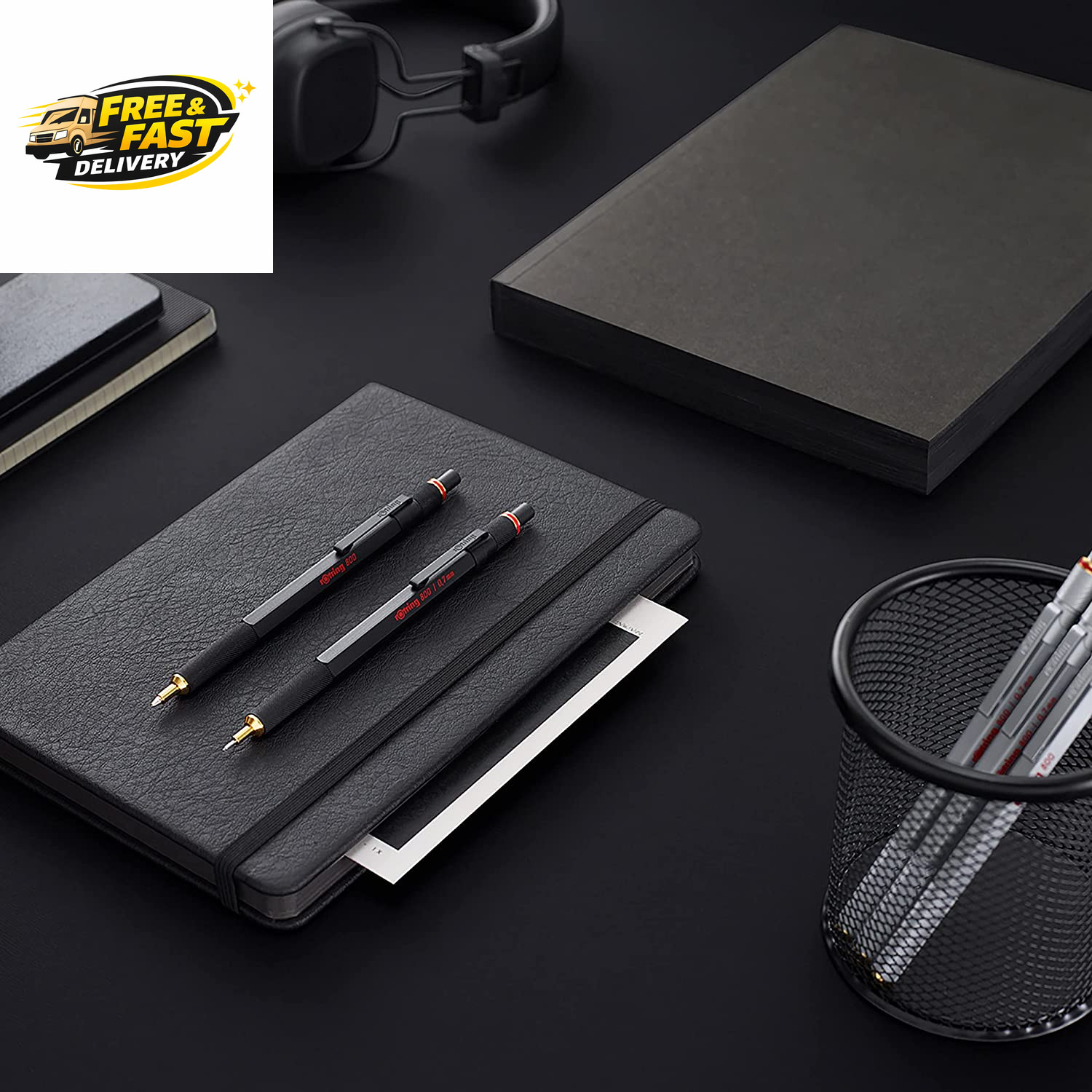 800 Retractable Metal Mechanical Pencil, 0.5Mm, Black Barrel – for Drafting, Eng