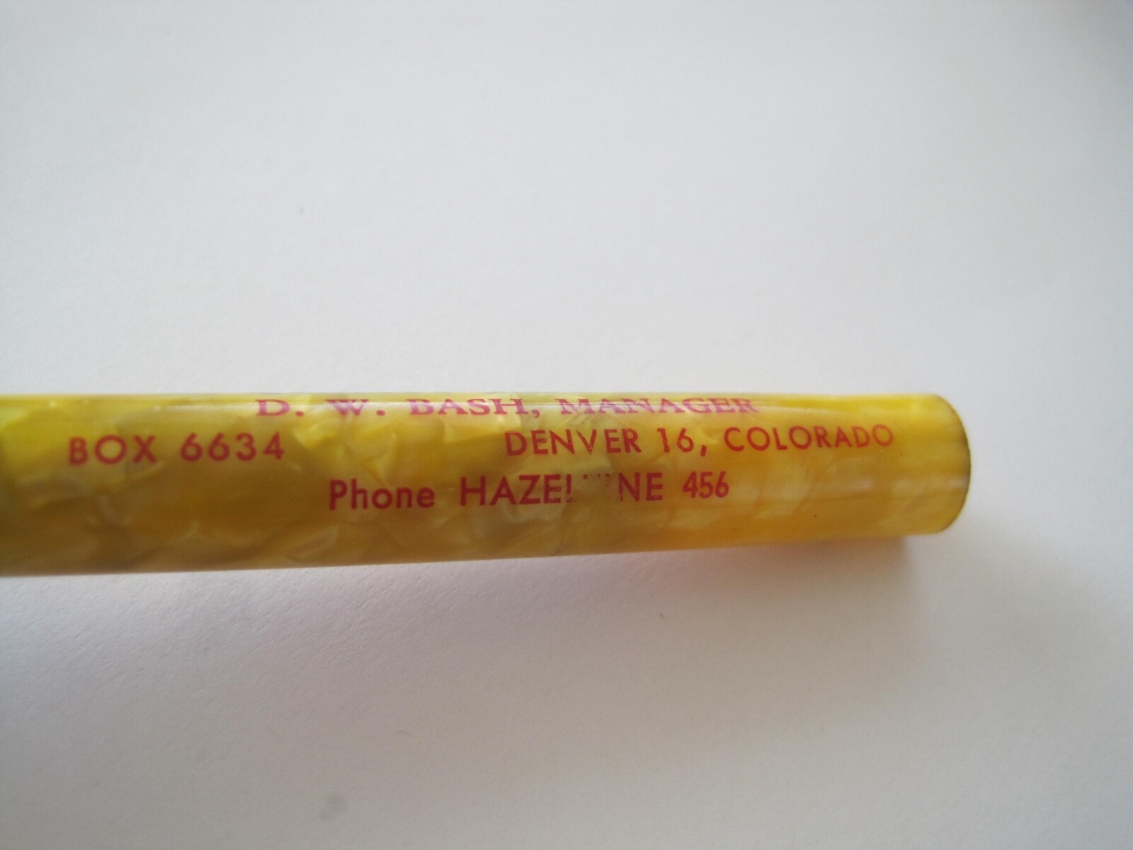 Mechanical Pencil Advertising The Colorado Hatchery Baby Chicks Hazel NE