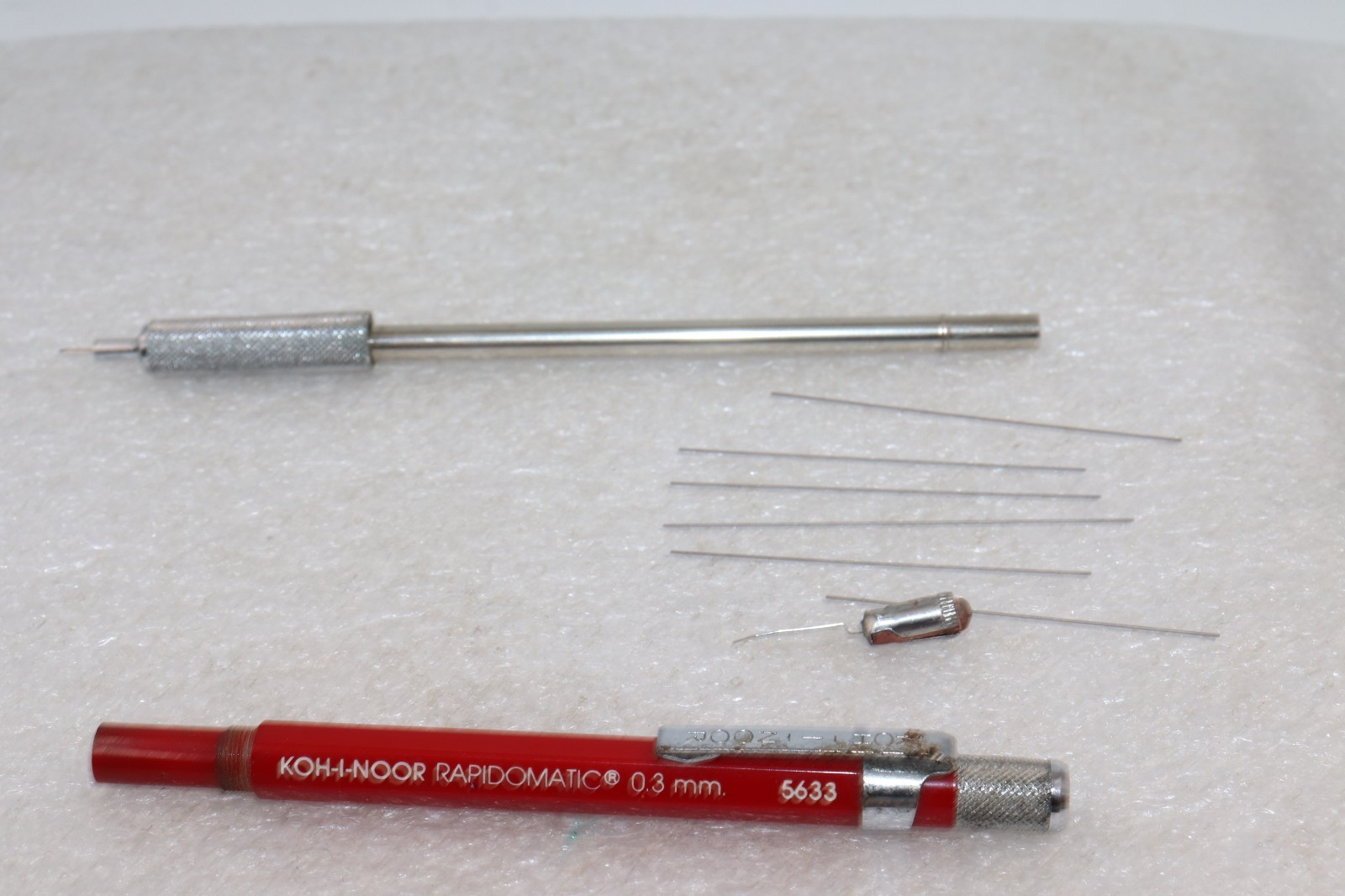 Vintage Koh-I-Noor Rapidomatic Red 5633 Mechanical Pencil 0.3mm Japan