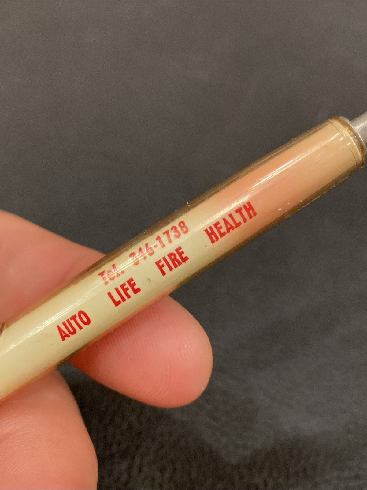 Vtg RITEOGRAPH PEN Advertising State Farm Insurance OAK & SALTRY SCRANTON PA