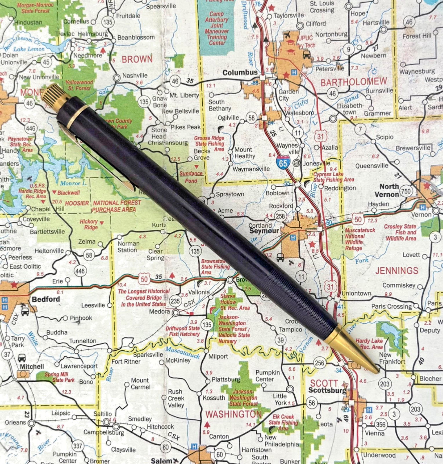Vintage Eversharp Skyline Mechanical Pencil Standard Size, Burgundy / gold-fill
