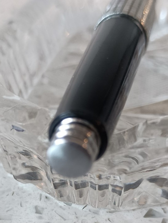 Vintage Pentel 5 Sharp Kerry Capped Mechanical Pencil 0.5mm Black Silver Japan