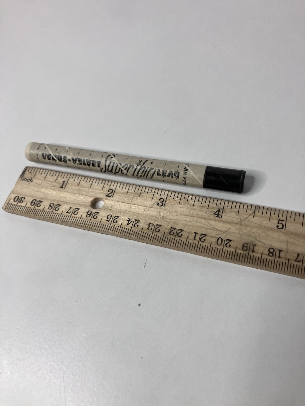 Vintage Mechanical Pencil Venus Velvet Super Thin Lead Container With Lead