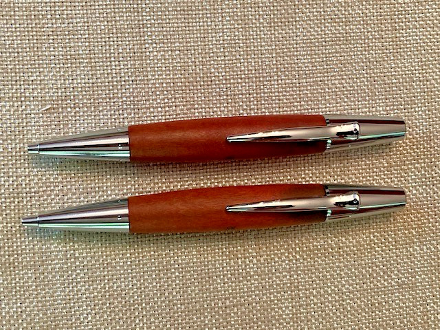 Faber Castell Pencil & Pen SET Emotion Chrome Pear Wood Brown New (w/flaw)