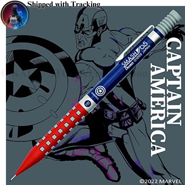MARVEL Kitera Mechanical Pencil 0.5mm [Smash/Captain America Barrel] Marvel
