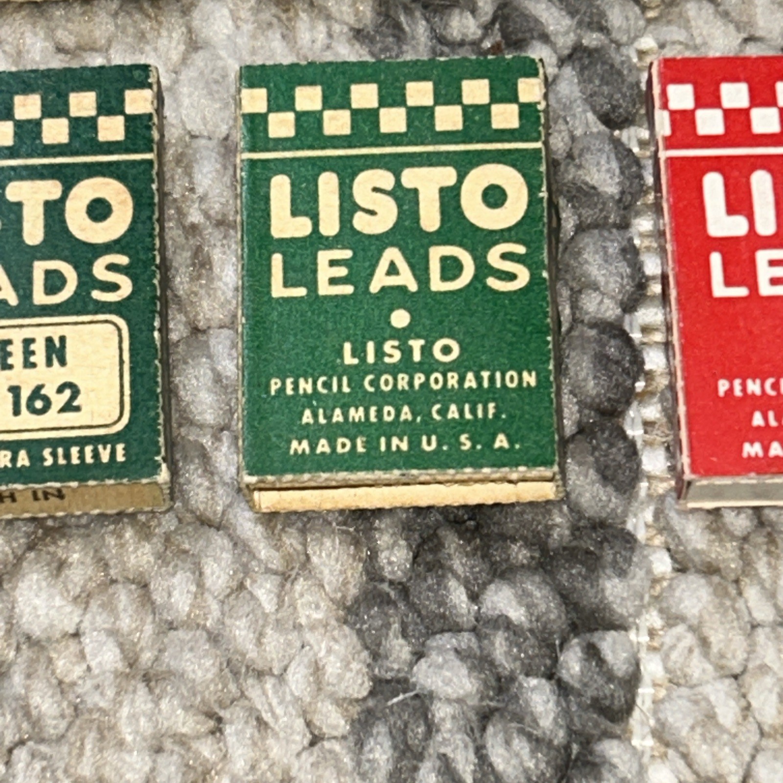 VTG Packs Listo Marking Leads No GREEN RED BLACK Pencil Refill