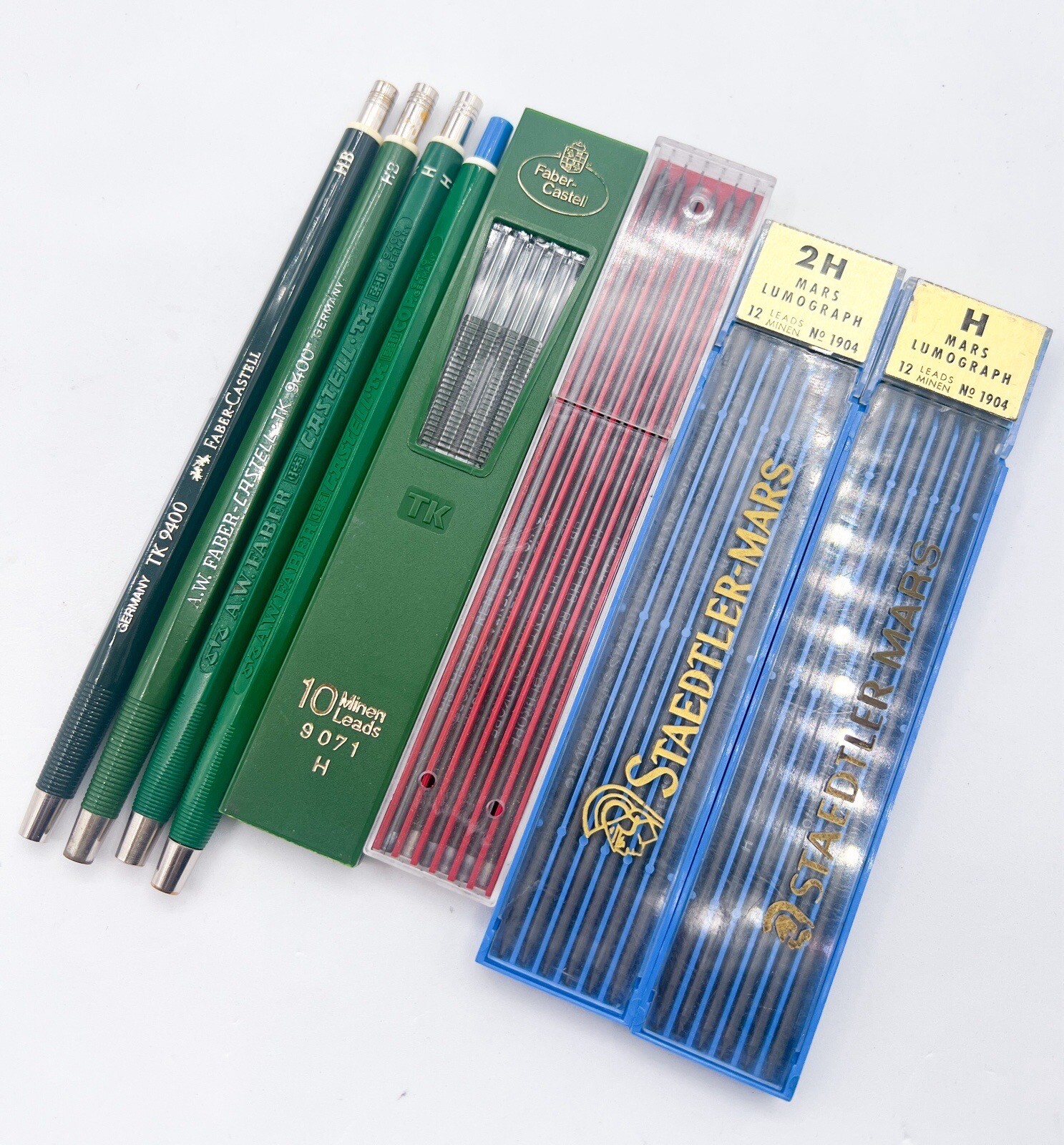 Faber Castell 1 TK9410 3 tk9400 Mechanical technical clutch pencil 4 Packs Leads