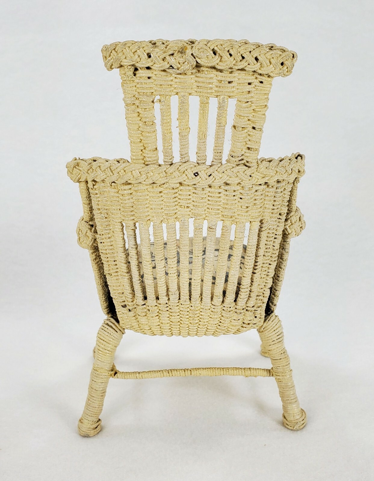 ANTIQUE 4 Pieces Handmade Wicker Wire Doll House Furniture – Dewey Estate Mass.