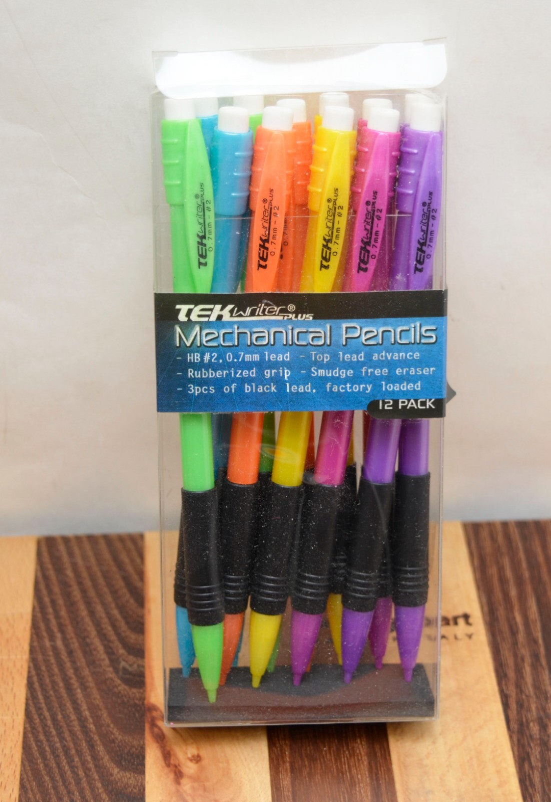 NEW Tek Writer Plus Mechanical Pencils 0.7mm #2 Various Colors With Erasers