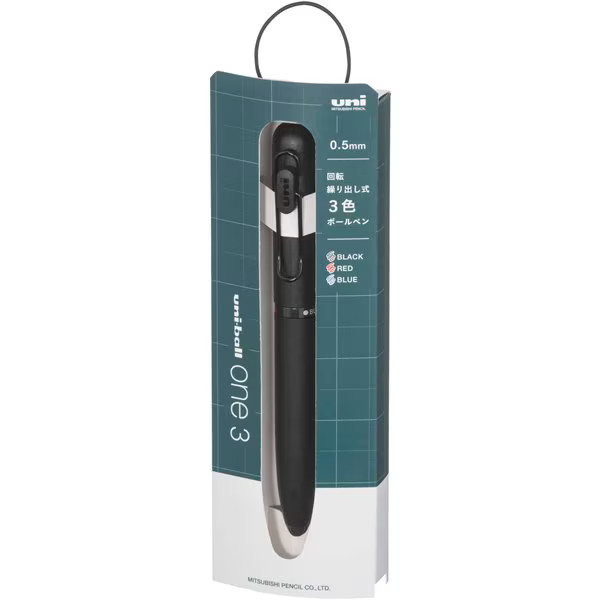Mitsubishi Pencil Uni-ball One 3 Gift Ver 0.5mm Record Black Japan