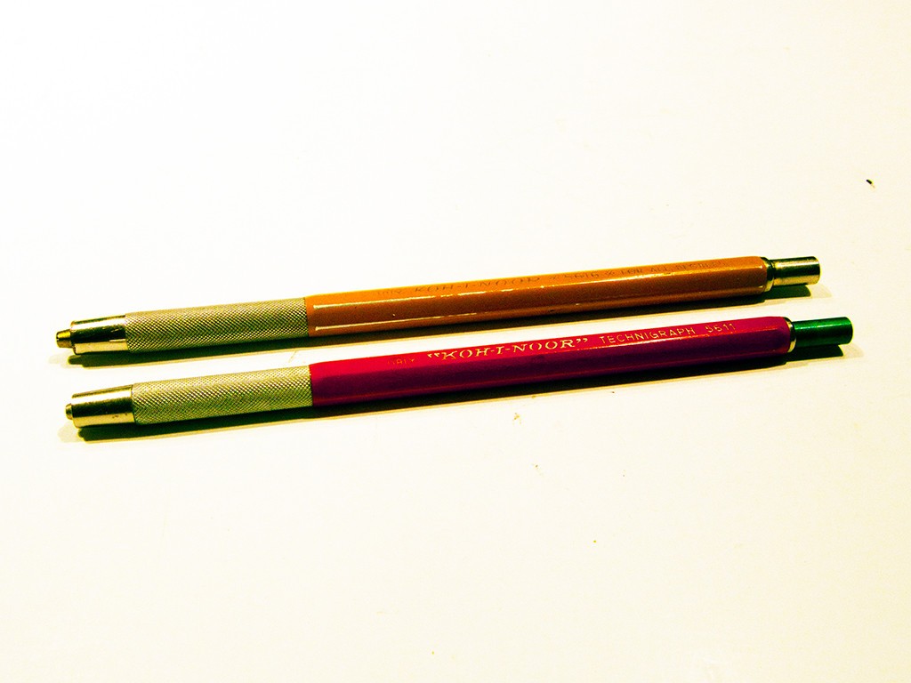 Vintage KOH-I-NOOR Mechanical Pencils: Technigraph 5611 & For All Degrees 5616
