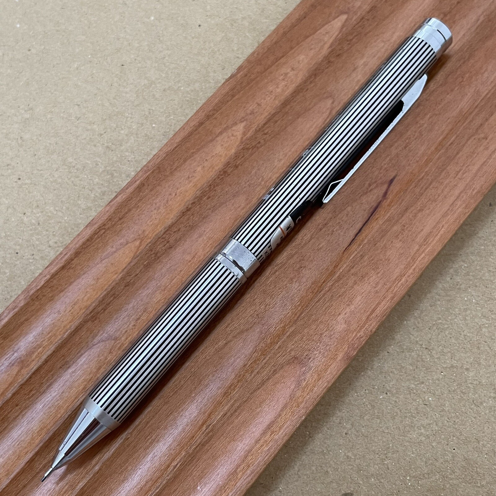 Kokuyo Mechanical Pencil Black Stripe Body Knock 0.5 mm Made in Japan