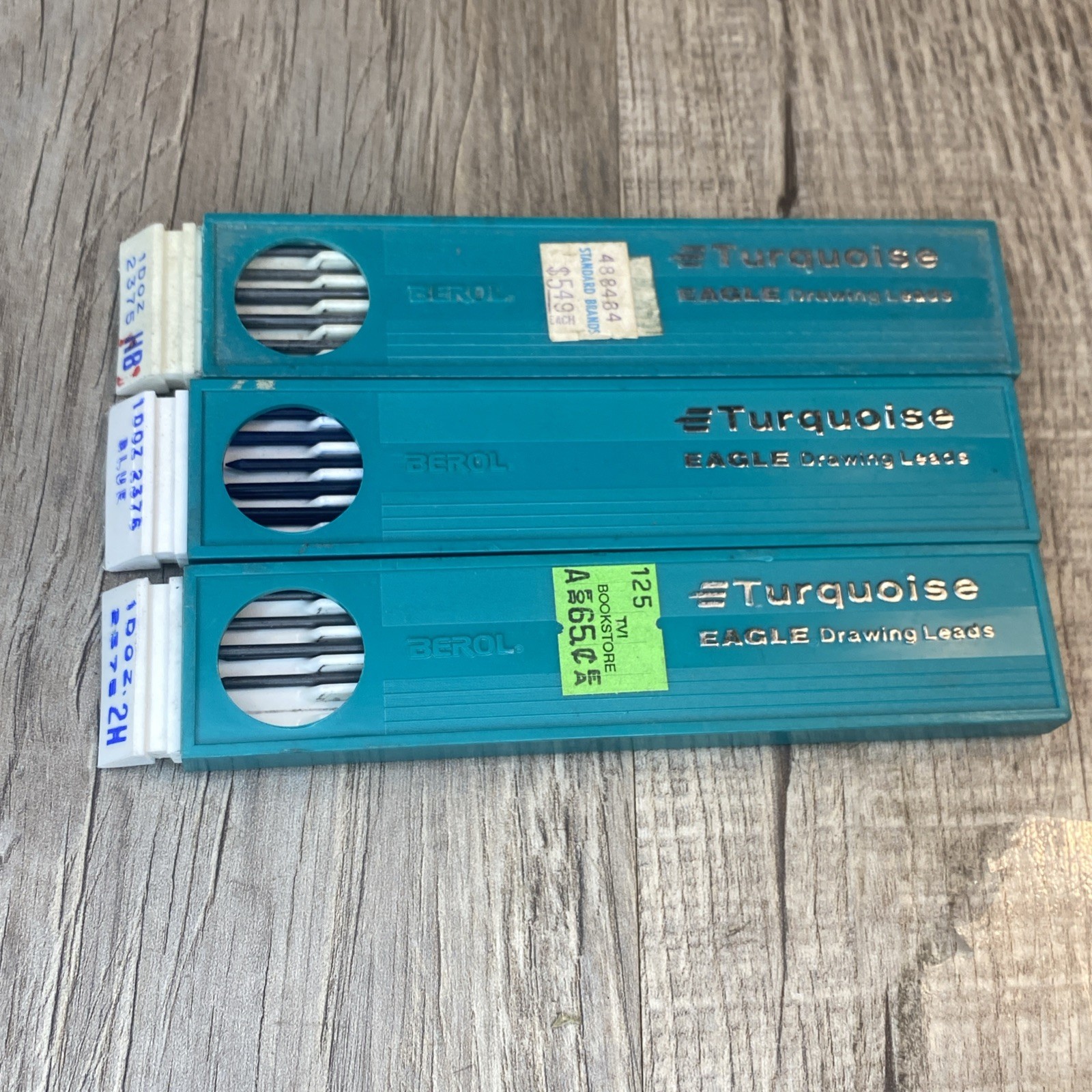 VTG Eagle Turquoise Mechanical Drafting Lead Holder Drawing Pencil And Lead Set