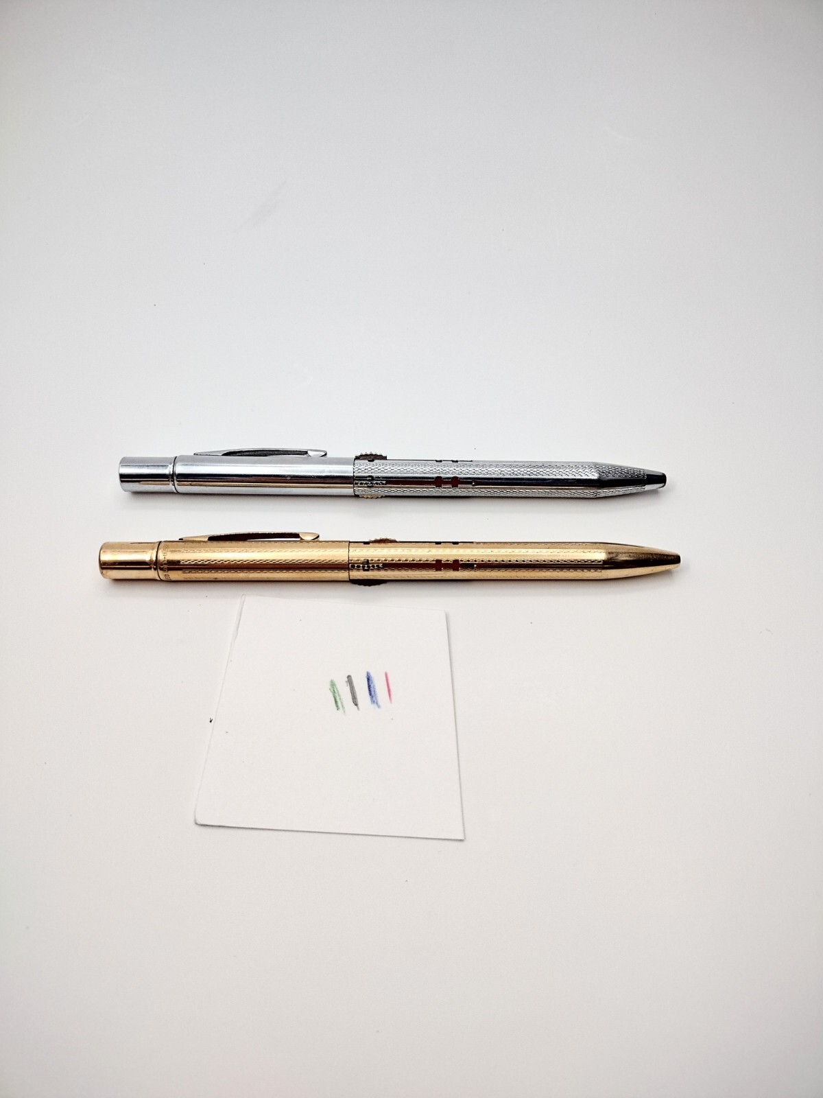 Vintage Norma 10K Rolled Gold & Silver Tone 4 Color Mechanical Pencil