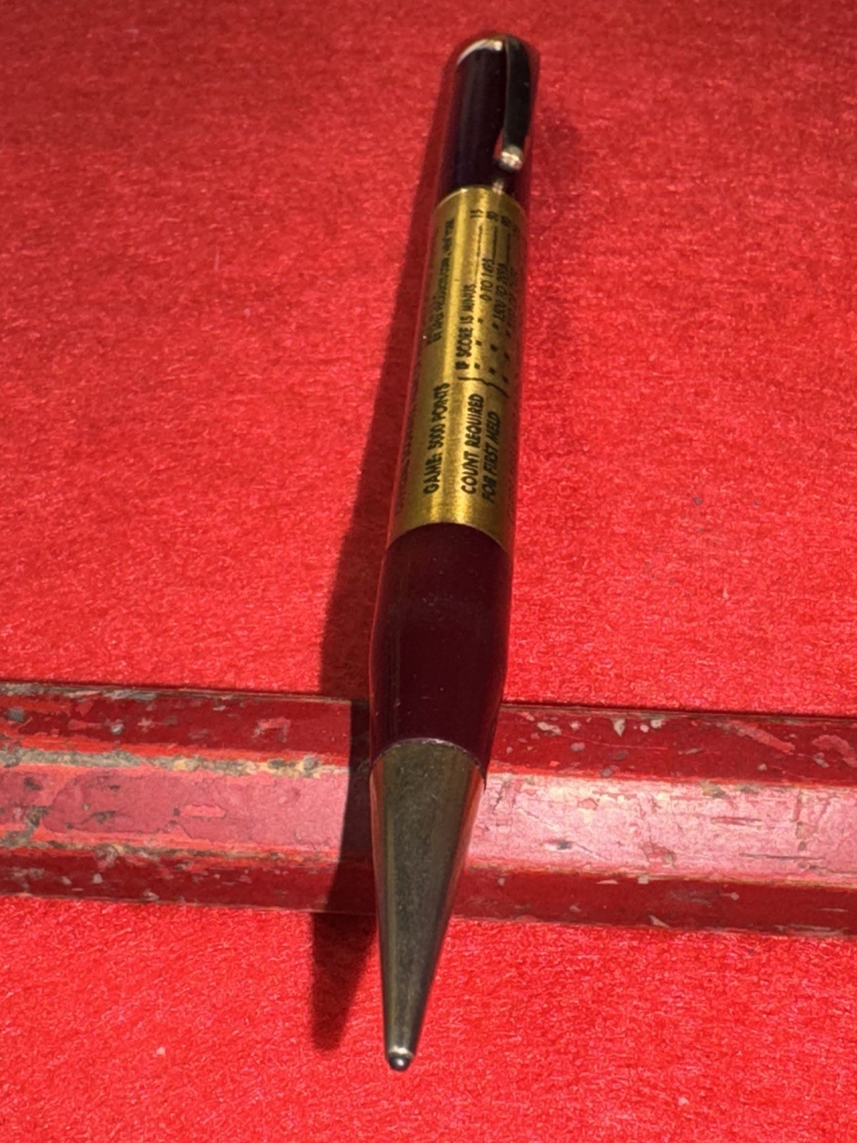 Vintage Mascot E-Z Score Canasta Card Game Mechanical Scoring Pencil USA