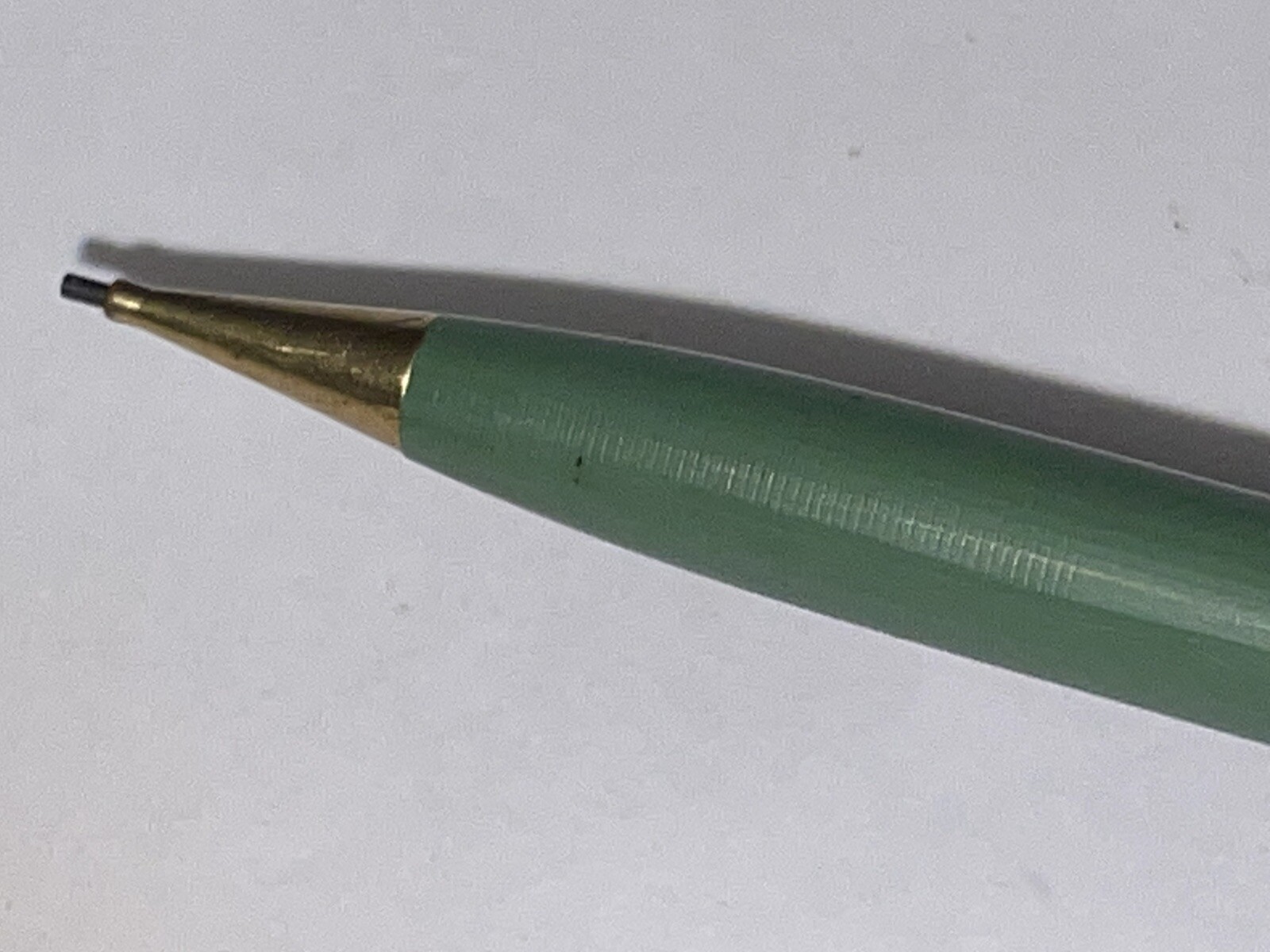 VINTAGE SHEAFFER& GREY SILVER MECHANICAL PENCIL 5″ GOLD TRIM