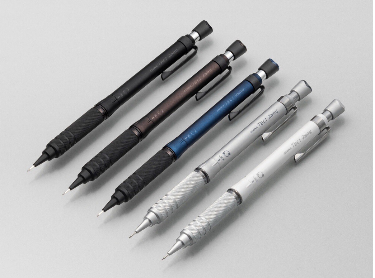 Zebra Mechanical Pencil Tect Two-Way RO Graphite Black P-MA141-GBK