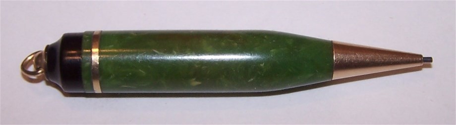 Vintage Golf Pencil Mini Mechanical Green Marble