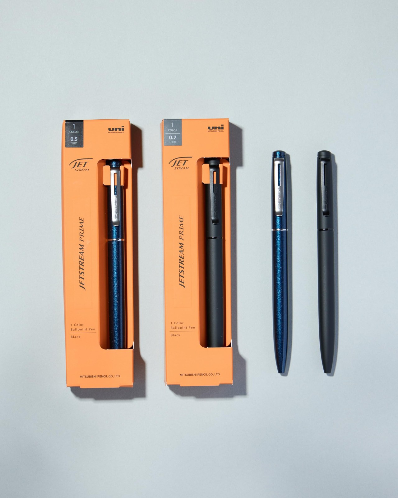 Mitsubishi Jet Stream Prime Oil-Based Pencil, Rotating Type, 0.5mm, Dark Navy
