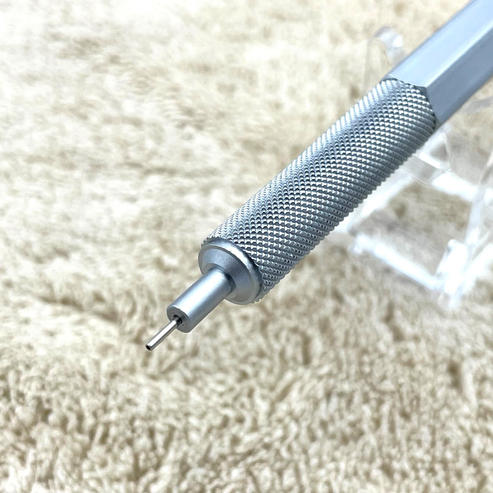 Vintage rOtring 600 Silver 0.35mm Mechanical Pencil No Logo Rare Japan