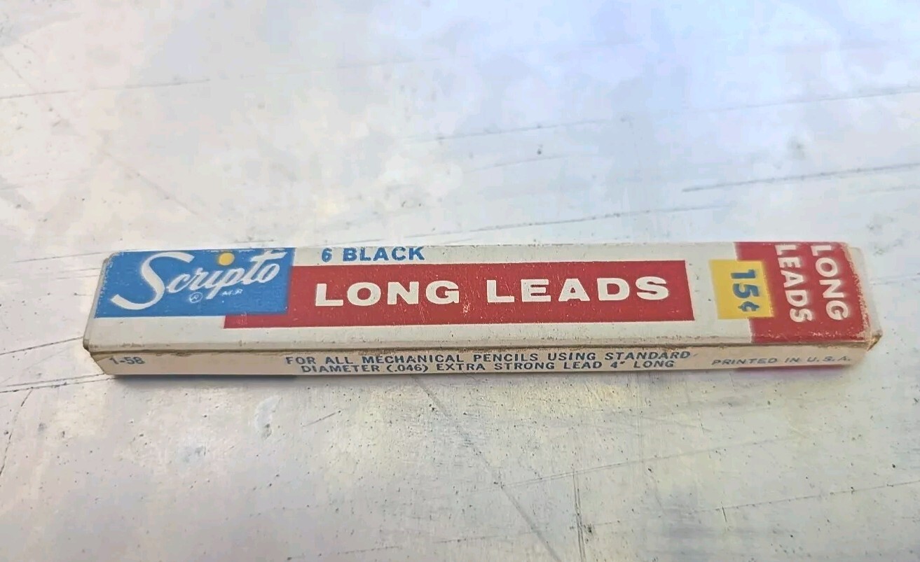 Scripto 6 Black Long Leads – Original Packaging – Leads Included E-430HB