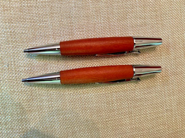 Faber Castell Pencil & Pen SET Emotion Chrome Pear Wood Brown New (w/flaw)