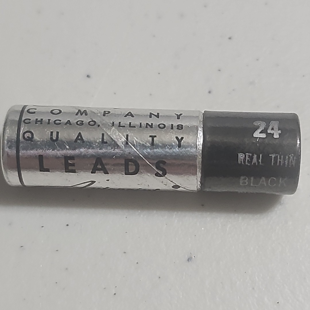 Autopoint Leads, 36ea Real Thin Black # 512 HB Medium