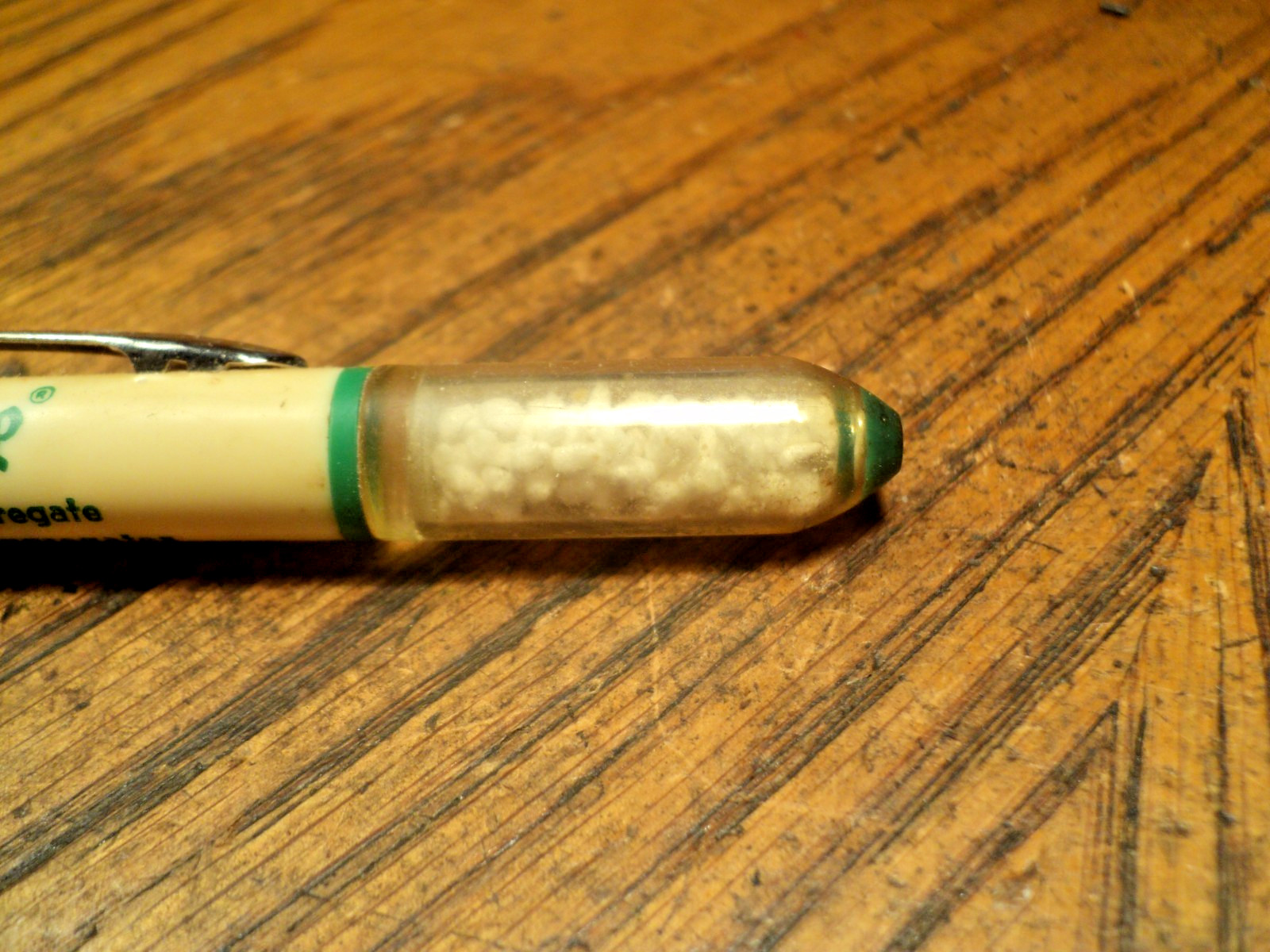 Vintage Mechanical Pencil Permalite Clear Top 6-1/18″ Long Unbranded Cracked