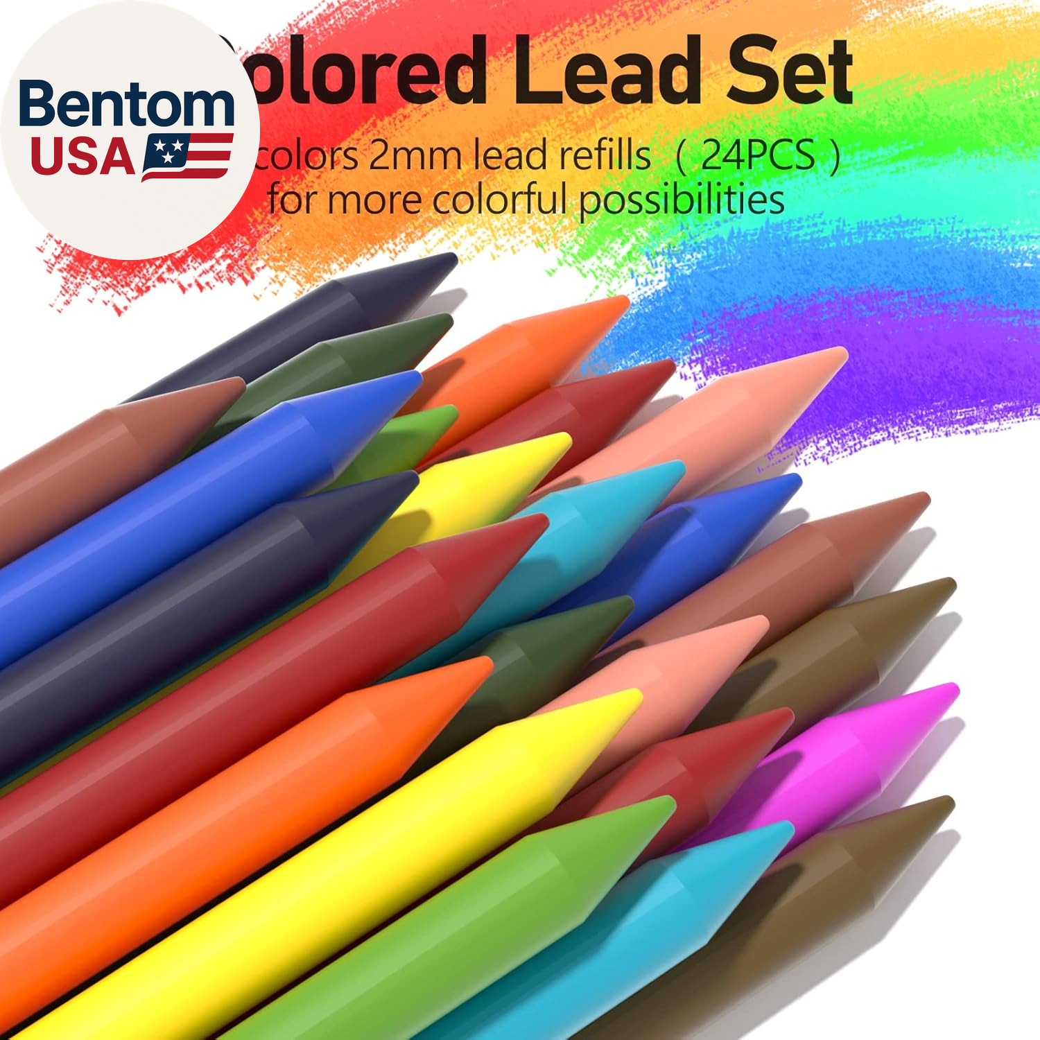 25PCS Mechanical Pencil Set with Case, Art Supplies with Metal Pencil 0.5, 0.7,