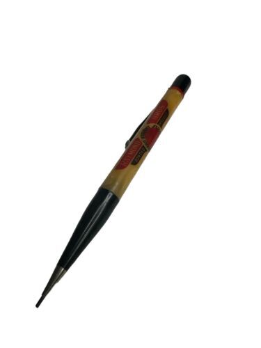 Antique Art Deco bakelite butterscotch multi color mechanical Advertising Pencil