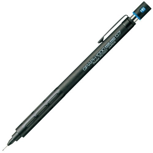 Mechanical Pencil 0.7mm Graphite Drafting Pro Retractable Rubber Grip Black