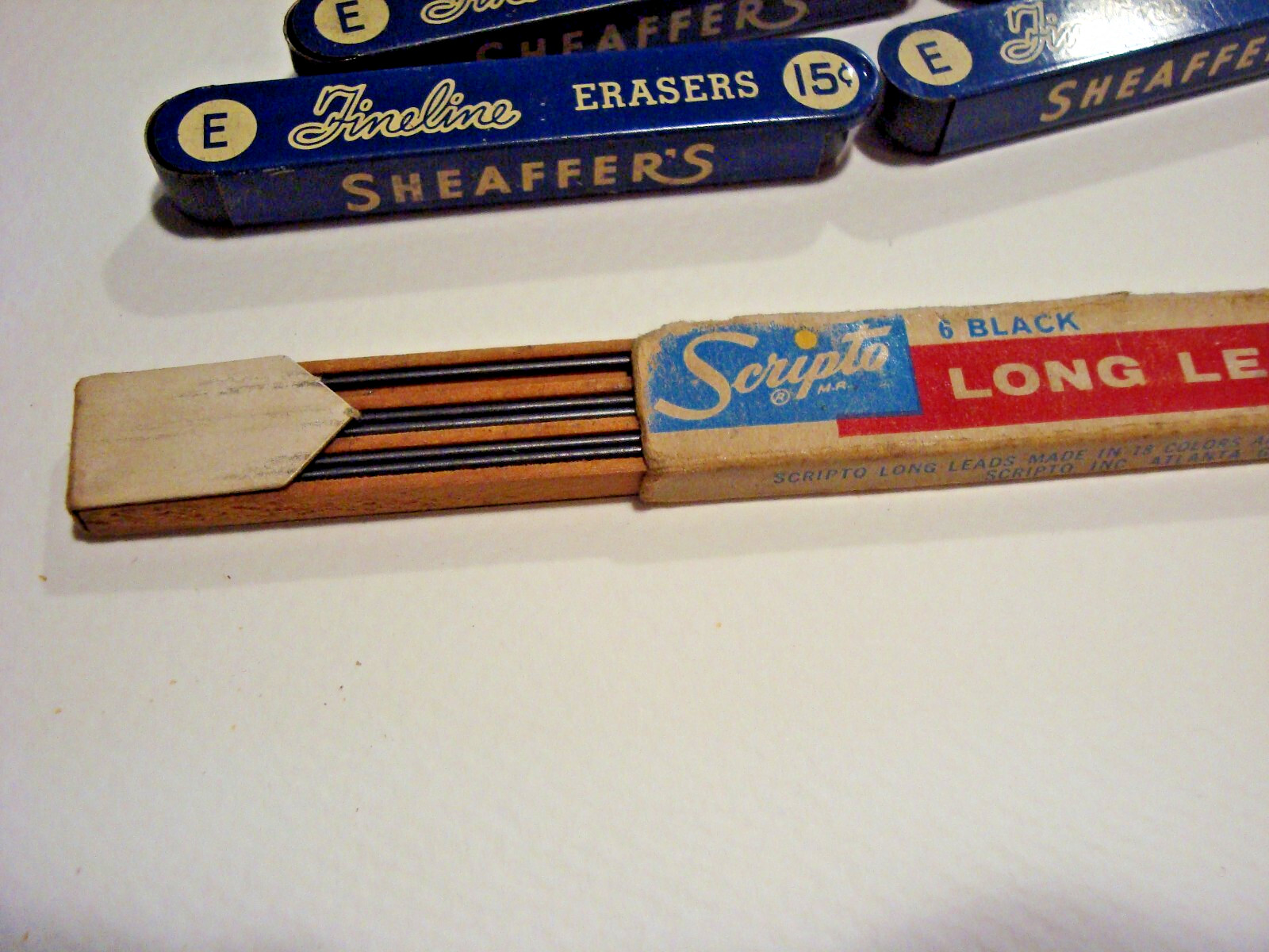 Lot Vintage Mechanical Pencil Lead Refills Scripto Eversharp Red Top Pentel +
