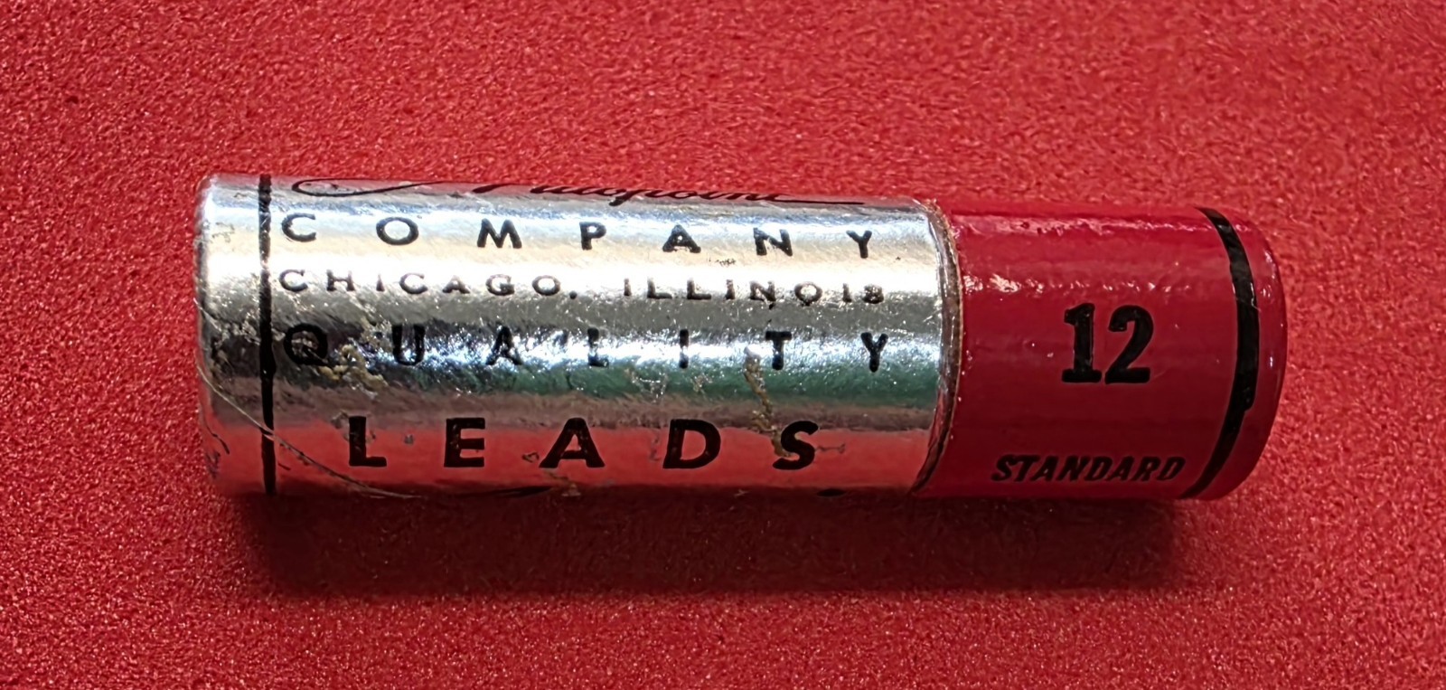 VINTAGE AUTOPOINT RED PENCIL LEAD NO. 338N STANDARD 1.1 MM (OR) 0.46″