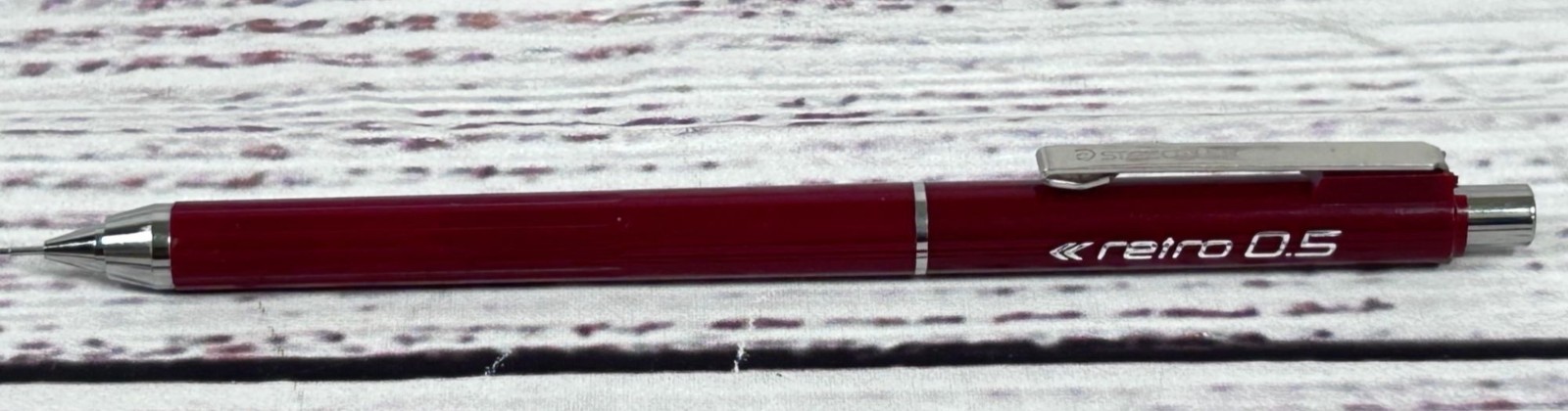 Vintage Staedtler Retro 0.5 Double Push Mechanical Pencil Lot Dark Red Blue