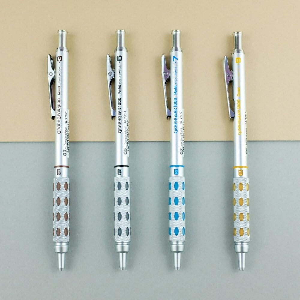 Pentel Graph Gear 1000 Automatic Drafting Pencil, 0.7Mm Lead Size, Blue Barrel,