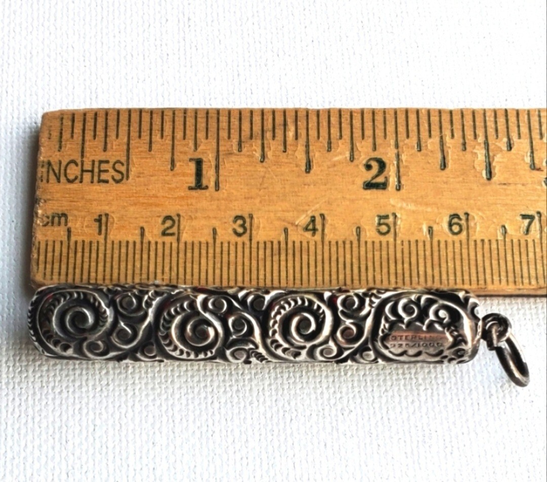 Antique Victorian 1800’s Chatelaine Ornate Sterling Silver925 Mechanical Pencil