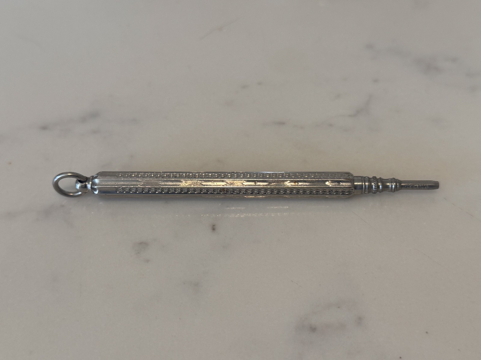 Vintage Propelling Lead Pencil V.S. Lead England 1920’s Etched Wearable Pencil