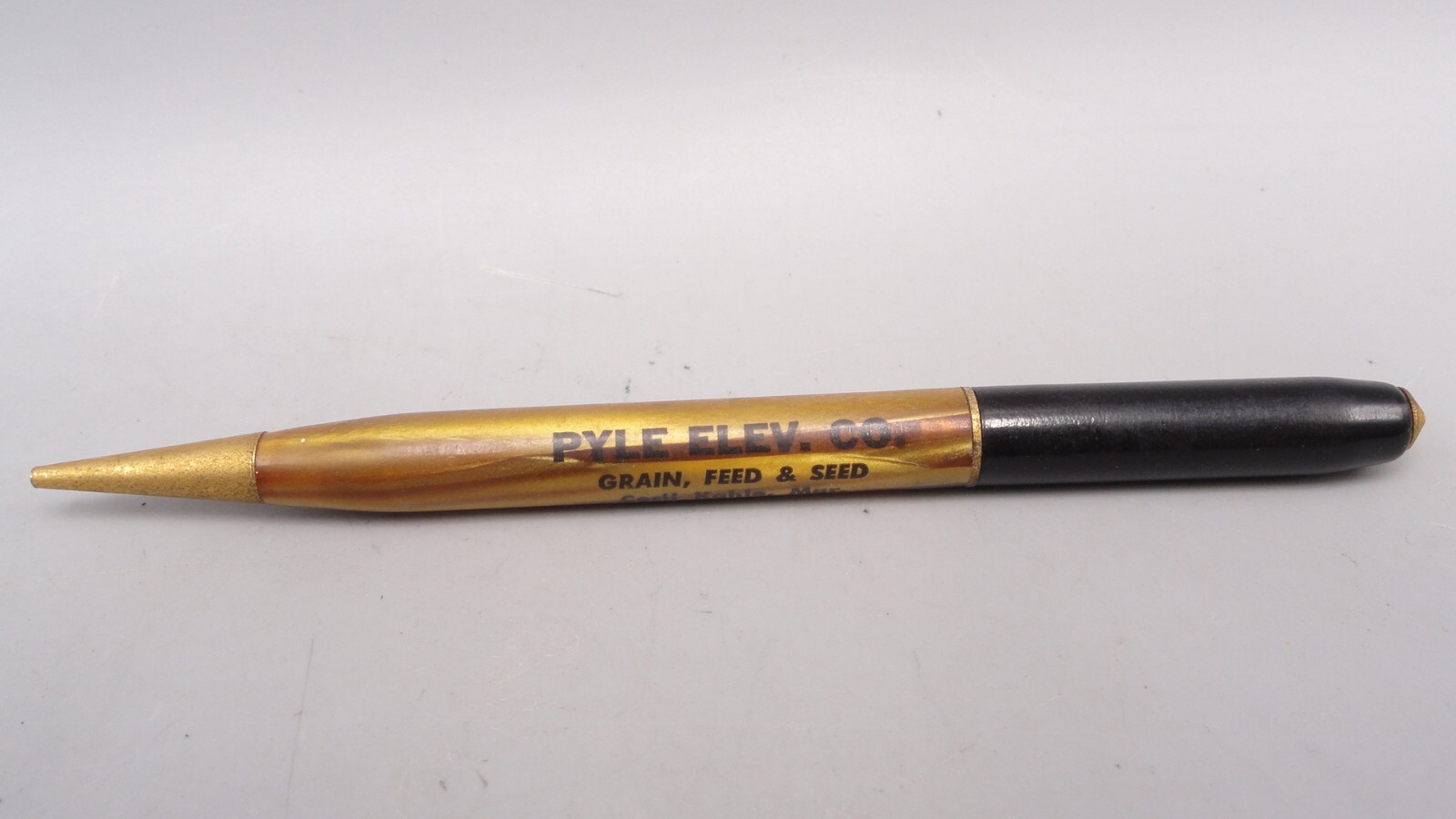 Vintage Pyle Elevator Co. Grain Feed Seed Winona, Kansas Mechanical Twist Pencil