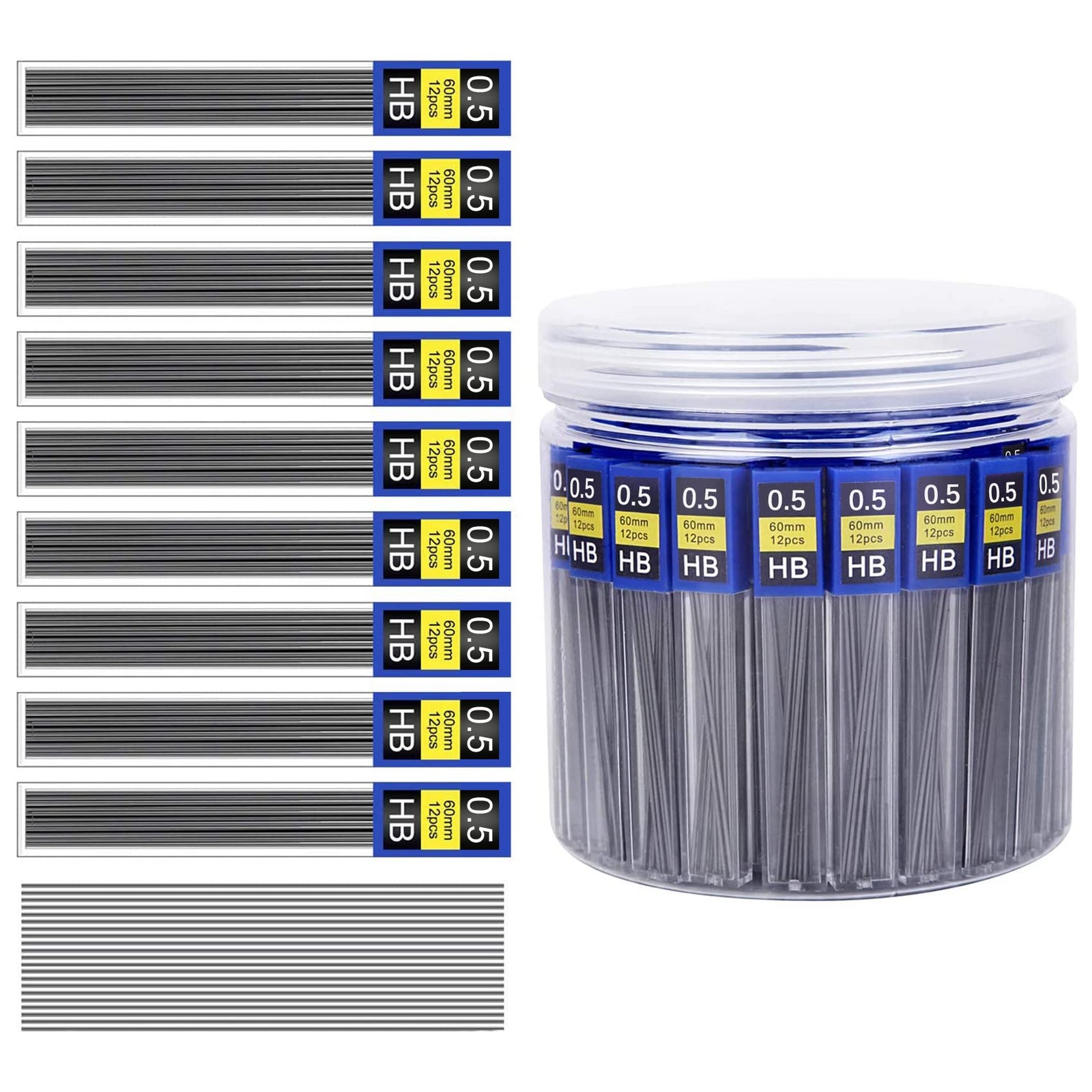 0.5 mm Lead Refill, 840Pieces 0.5 Lead Refills for Mechanical Pencil,0.5 mm H…