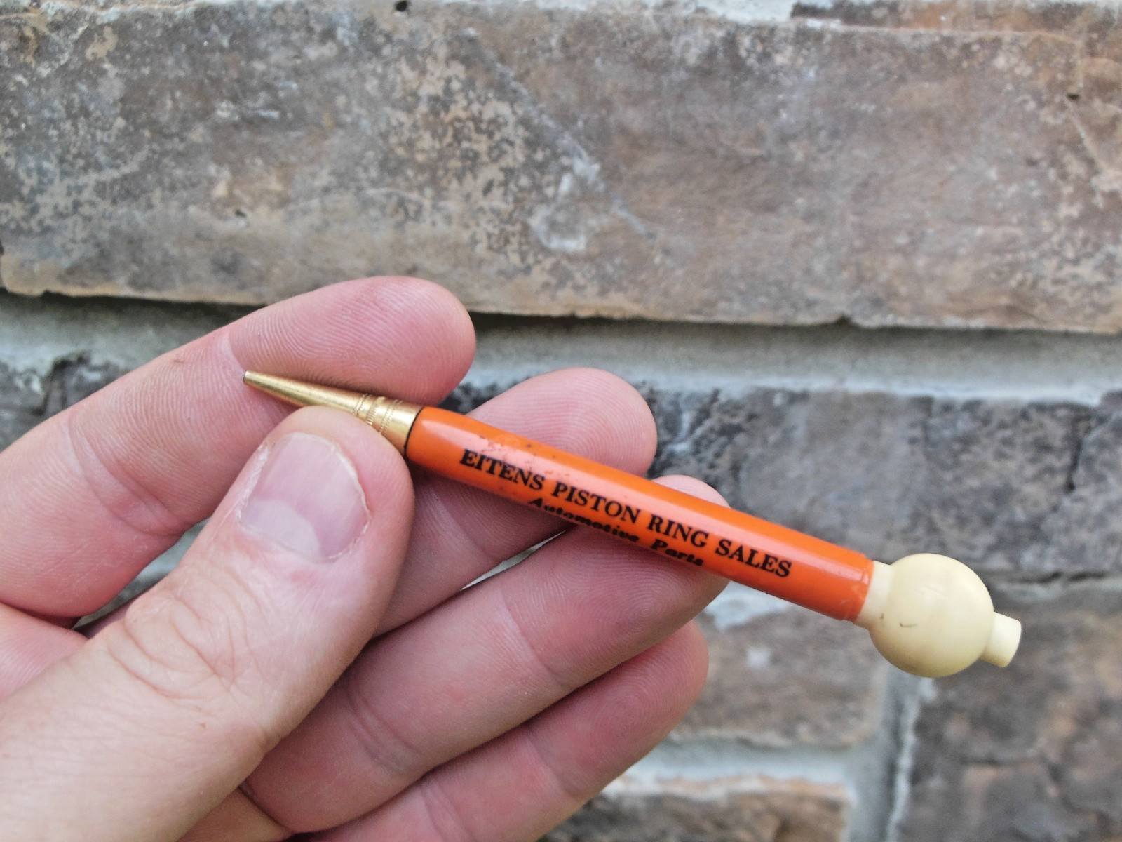 Celluloid Golf Pencil Mini Mechanical Fob Eitens Piston Ring St Paul Minnesota