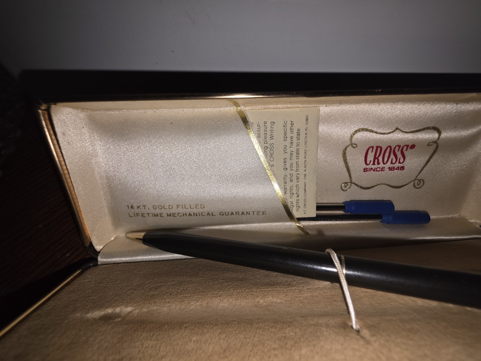 Cross 14K Gold Filled Mechanical Pencil, Gold Filled with Cross Case and refills
