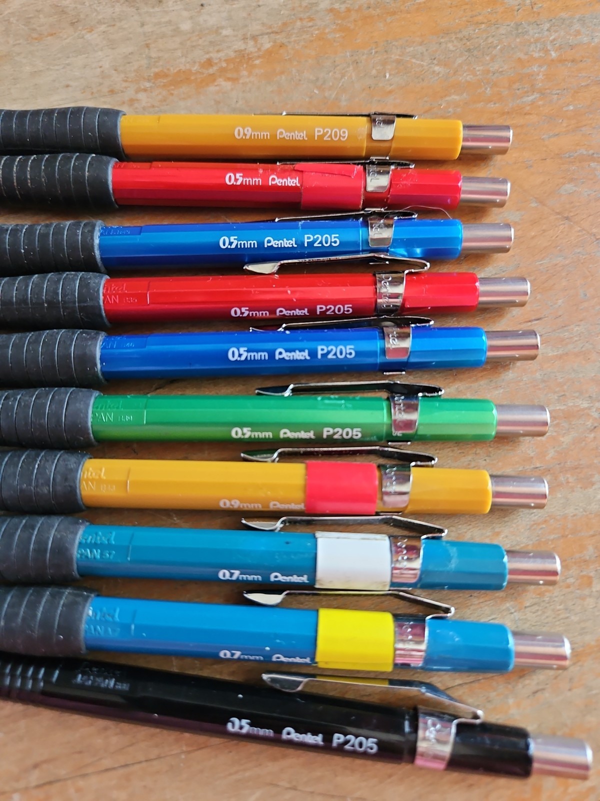 10 Assorted Vintage Pentel Mechanical Pencils Japan