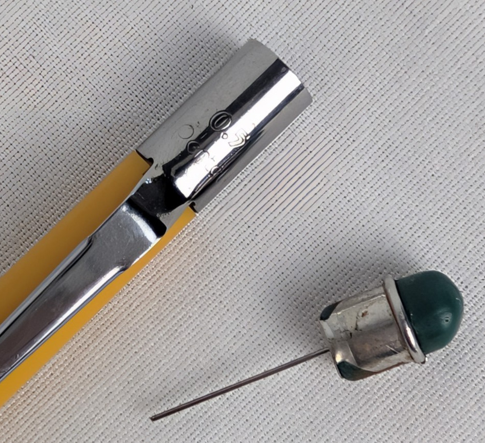 Vintage Pentel PD345 Solid Yellow Quicker Clicker Pencil